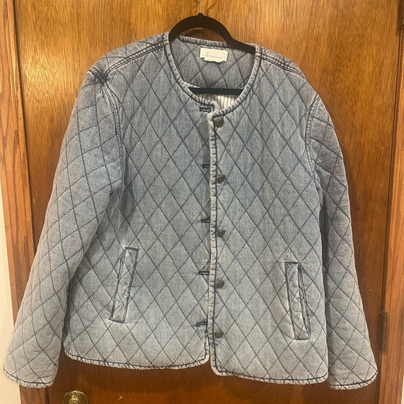 ANTHRPOLOGIE Quilted Denim Jacket - Picture 3 of 9